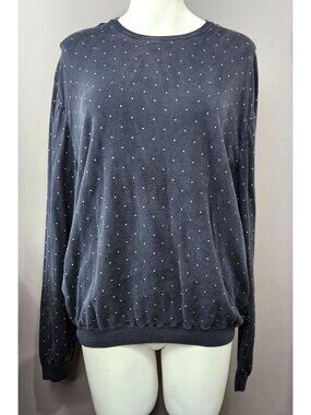 Mens Ralph Lauren Purple Label Sweater Jumper XL100% Silk Pull Over Dot Italy